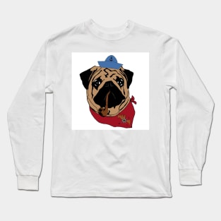 Sailor pug Long Sleeve T-Shirt